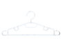 Kipit Lot de 4 Cintres Transparents en Plastique 40x17x3 cm (Set de 24)