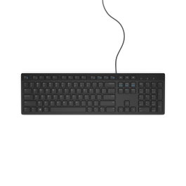Dell KB216 Clavier Multimedia Filatire QWERTY US International Noir