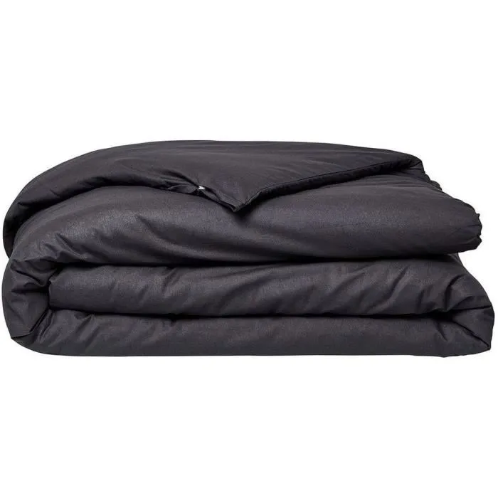 Today Housse de couette Organic 240x260 cm 100% Coton 57 fils/cm² avec fentes passe main et boutonnière - Certifications GOTS et Oeko-Tex - Pour lit 2 personnes