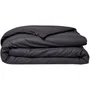 Today Housse de couette Organic 240x260 cm 100% Coton 57 fils/cm² avec fentes passe main et boutonnière - Certifications GOTS et Oeko-Tex - Pour lit 2 personnes