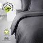 Today Housse de couette Organic 240x260 cm 100% Coton 57 fils/cm² avec fentes passe main et boutonnière - Certifications GOTS et Oeko-Tex - Pour lit 2 personnes