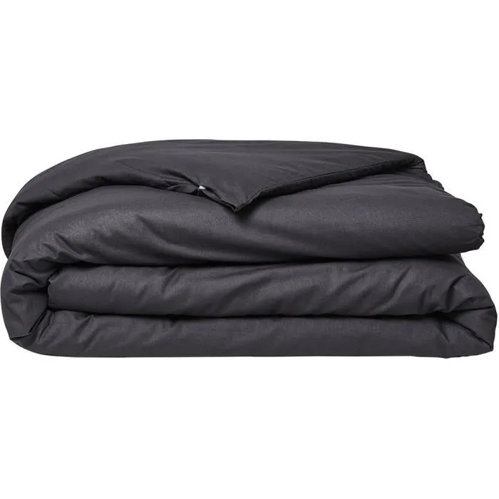 Today Housse de couette Organic 240x260 cm 100% Coton 57 fils/cm² avec fentes passe main et boutonnière - Certifications GOTS et Oeko-Tex - Pour lit 2 personnes