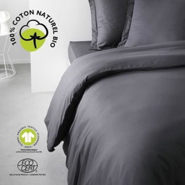 Today Housse de couette Organic Fusain 240 x 260 cm