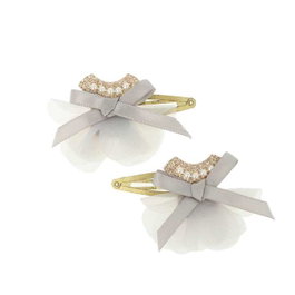 Inca - Lot de 2 barrettes à cheveux dorées avec robe - Modèles assortis - Jeu pour enfant à partir de 3 ans