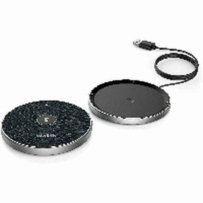 Yealink VCM36-W Microphone sans fil USB-C pour bureau, noir, portée 6 m avec batterie et bouton marche/arrêt