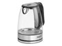 Argon Bouilloire Cristal Acier Inoxydable 2000W 1,8L Noir Transparent 23x24x16 cm (Set de 6)