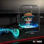 Konix - Vitrine LED pour figurine avec éclairage RGB, 8 modes, boîte acrylique de protection, compatible Funko Pop et Banpresto Qposket, 9x9x14 cm, USB