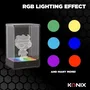 Konix - Vitrine LED pour figurine avec éclairage RGB, 8 modes, boîte acrylique de protection, compatible Funko Pop et Banpresto Qposket, 9x9x14 cm, USB