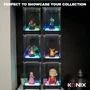 Konix - Vitrine LED pour figurine avec éclairage RGB, 8 modes, boîte acrylique de protection, compatible Funko Pop et Banpresto Qposket, 9x9x14 cm, USB