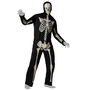 Déguisement Adulte Homme Costume Squelette Brillant dans le Noir avec Masque Taille XL - Noir - Polyester - Halloween 2025