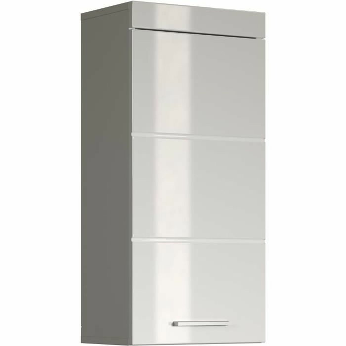 Trendteam Meuble de rangement haut Amanda - 1 porte - Blanc Trendteam Meuble de rangement haut Amanda - 1 porte - Blanc