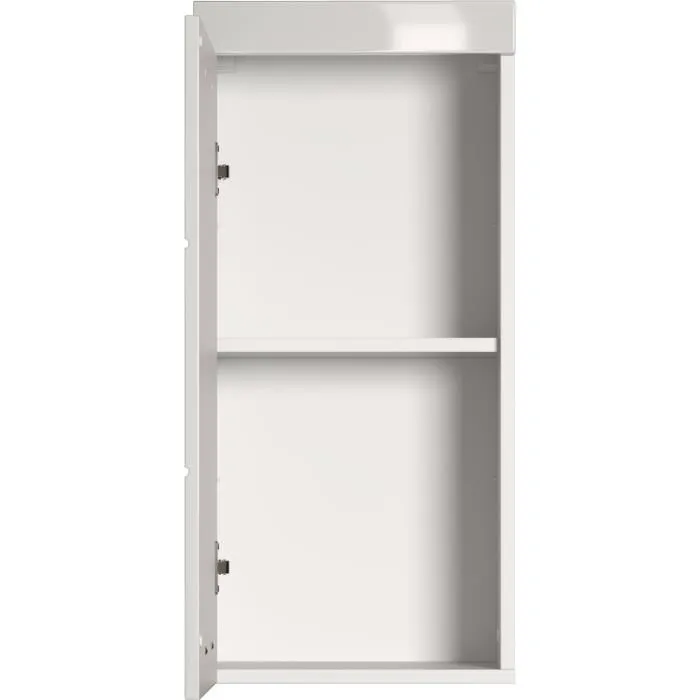 Trendteam Amanda - Rangement haut 1 porte pour salle de bain - Blanc - Dimensions 37 x 23 x 77 cm