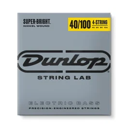 DUNLOPST Jeu de cordes pour basse Nickel Super Bright Light 40-100