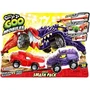 Moose Toys - GOO MOBILES - Coffret Duel Heroes of Goo Jit Zu Blazagon vs Treads Shredz avec 2 véhicules super-élastiques - Jouet à partir de 4 ans