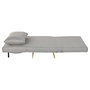 Canapé Convertible Home ESPRIT Gris Crème Scandi 90 x 90 x 84 cm