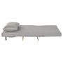 Canapé Convertible Home ESPRIT Gris Crème Scandi 90 x 90 x 84 cm