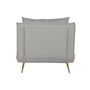 Canapé Convertible Home ESPRIT Gris Crème Scandi 90 x 90 x 84 cm
