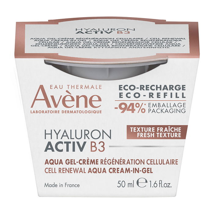 Avène Crème Régénérante Hyaluron Activ B3 - Aqua-Gel Antirides 50 ml - Repulpe et Revitalise la Peau