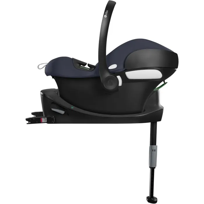 CYBEX Siège-auto Aton B2 i-Size Groupe 0+ (0-24 mois) avec Réducteur Nouveau-Né et Protection Latérale LSP, Canopy XXL UPF50+, Bleu