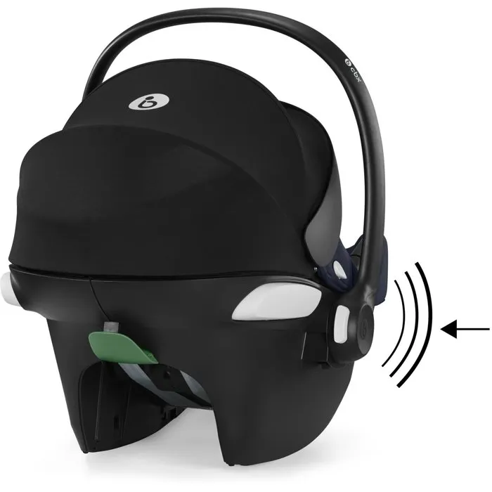 CYBEX Siège-auto Aton B2 i-Size Groupe 0+ (0-24 mois) avec Réducteur Nouveau-Né et Protection Latérale LSP, Canopy XXL UPF50+, Bleu