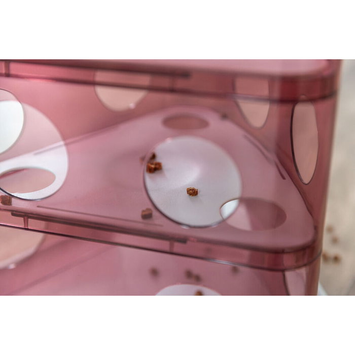 Jouet pour chats Trixie Cheese Tower Blanc Rose Caoutchouc Plastique 32 x 32 x 32 cm