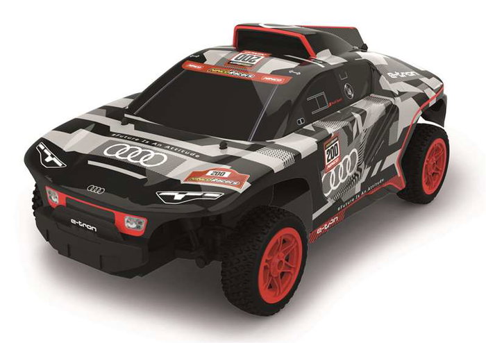 Ninco - Voiture Télécommandée Audi RS Q E-Tron 1:10, Émetteur 2.4 GHz, Batterie 7.4V, Carrosserie Thermoformée Résistante - 40x14x20 cm