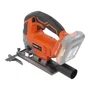 Dual Power POWDP25300 - Scie sauteuse pendulaire sans fil 20V pour bois avec vitesse variable 0-2300 tr/min - Orange