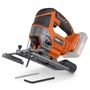 Dual Power POWDP25300 - Scie sauteuse pendulaire sans fil 20V pour bois avec vitesse variable 0-2300 tr/min - Orange