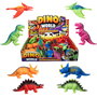 HTI Dinosaurios Elásticos - Lot de 8 Modèles Assortis (T-Rex, Ptérodactyle, Triceratops) - Jeu Éducatif en 6 Langues - Pour Enfants 3 Ans et Plus