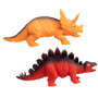 HTI Dinosaurios Elásticos - Lot de 8 Modèles Assortis (T-Rex, Ptérodactyle, Triceratops) - Jeu Éducatif en 6 Langues - Pour Enfants 3 Ans et Plus