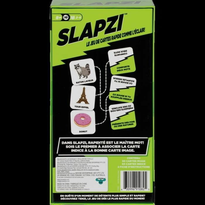 Asmodee Slapzi - Jeu de cartes d'observation et de rapidité Asmodee Slapzi - Jeu de cartes d'observation et de rapidité