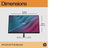 HP Écran E24 G5 - 23,8 Pouces FHD (1920x1080) IPS - 75 Hz - Réglage Hauteur/Pivot - Micro-bordure 3 côtés - Connectivité complète - HP Eye Ease