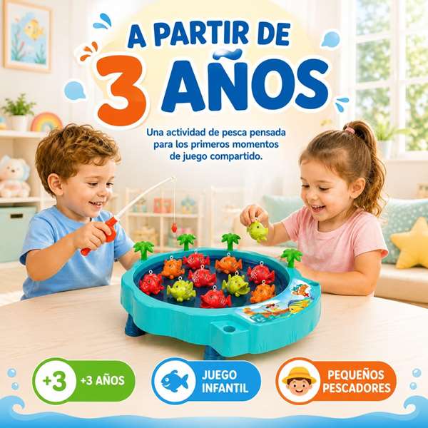 JugaToys Juego de pesca en mesa