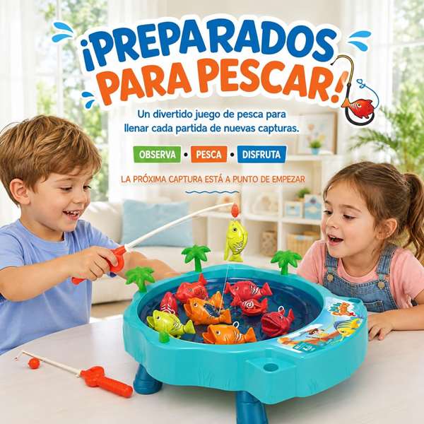 JugaToys Juego de pesca en mesa