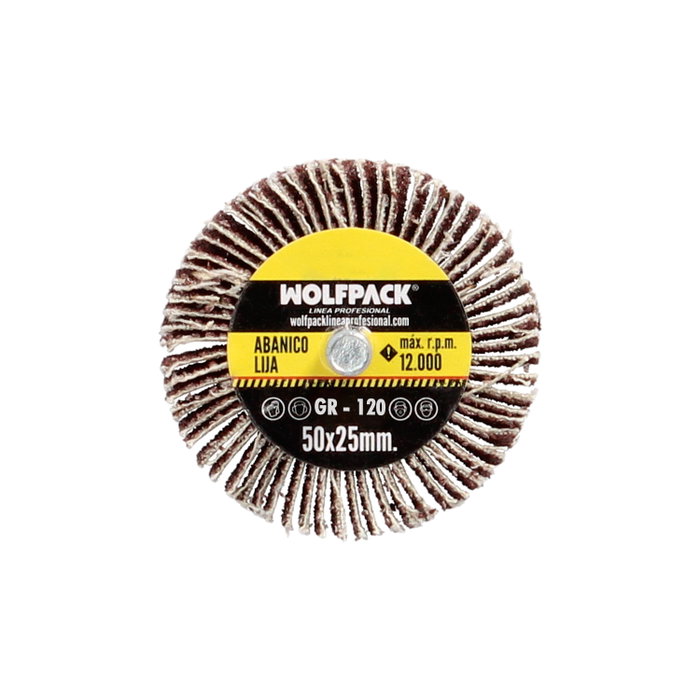 WOLFPACK LINEA PROFESIONAL Abanico Lija Grain 120 50x25mm WOLFPACK LINEA PROFESIONAL Abanico Lija Grain 120 50x25mm