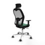 Piqueras y Crespo Chaise de Bureau Jorquera 1D086G2 Vert émeraude