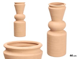 Giftdecor Vase Conique en Céramique 44 cm Marron Giftdecor (Set de 4)