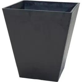 MEGA COLLECTIONS Pot de fleur carré Ecostone Square, matériau pierre reconstituée, dimensions 48 x 57 cm, couleur noir