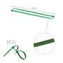 WOLFPACK LINEA PROFESIONAL Colliers de serrage en nylon vert 3,6 x 140 mm (Lot de 100)