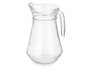 Vivalto Jarre en verre avec anse 1,3L transparent 16x21x13 cm (Set de 12)