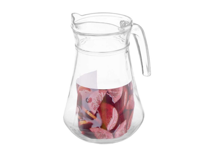 Vivalto Jarre en verre avec anse 1,3L transparent 16x21x13 cm (Set de 12) Vivalto Jarre en verre avec anse 1,3L transparent 16x21x13 cm (Set de 12)
