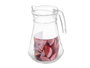 Vivalto Jarre en verre avec anse 1,3L transparent 16x21x13 cm (Set de 12)