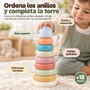 Jugatoys Set de tours apilables pour enfants de différentes formes (22 pièces)