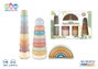 Jugatoys Set de tours apilables pour enfants de différentes formes (22 pièces)