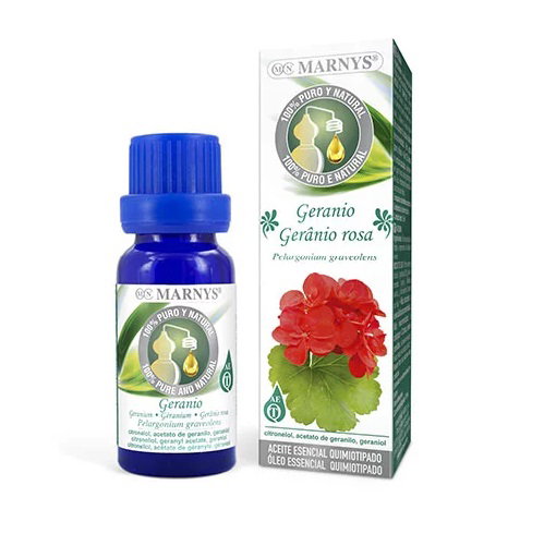 MARNYS Huile Essentielle de Géranium Alimentaire 15 ml