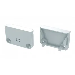 Tapón Final Perfíl Tipo SILEDA - Aluminium - Argenté - Avec trou