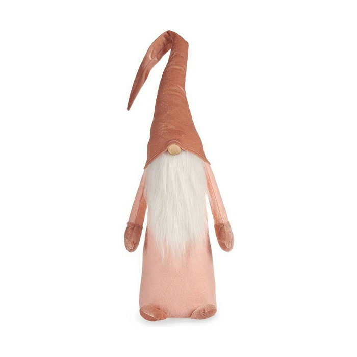 KRIST+ Gnome en velours rose clair 100 cm avec bonnet KRIST+ Gnome en velours rose clair 100 cm avec bonnet