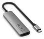 Satechi - Adaptateur multiport USB-C Slim 4-en-1 avec sortie HDMI 4K, port USB 3.0 (10 Gbps), 100W - Space Grey