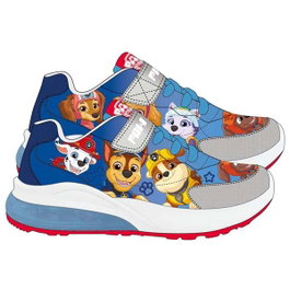 Cerdá T025 - Basket enfant à semelle PVC avec éclairages Paw Patrol (Pat'Patrouille) - Pointure 25 - Bleu