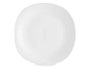 Vivalto Assiette Plate Carrée Opal 28 cm Verre Blanc (Set de 24)